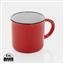 Vintage ceramic mug 280ml, red