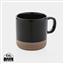 Glazed ceramic mug 360ml, black