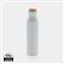 Gaia RCS certified recycled stainless steel vacuum bottle, white
