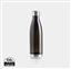 Auslaufsichere Trinkflasche mit Stainless-Steel-Deckel, schwarz