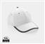 Impact AWARE™ Brushed rcotton 6 panel contrast cap 280gr, white