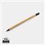 Bambus uendeligheds blyant med viskelæder, brun