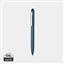 Kymi RCS certified recycled aluminium pen with stylus, royal blue