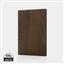 Kavana wood print A5 notebook, dark brown