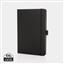 Sam A5 RCS certified bonded leather classic notebook, black