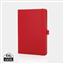 Sam A5 RCS certified bonded leather classic notebook, red