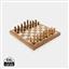 Luxury wooden foldable chess set, brown