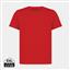 Iqoniq Koli lasten T-paita kierrätyspuuvillasta, punainen
