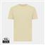 Iqoniq Sierra lightweight recycled cotton t-shirt, cream yellow