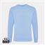 Iqoniq Zion Rundhals-Sweater aus recycelter Baumwolle, sky blue