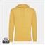 Iqoniq Jasper recycled cotton hoodie, ochre yellow
