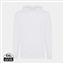 Iqoniq Rila lightweight recycled cotton hoodie, white