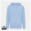 Iqoniq Rila lightweight recycled cotton hoodie, sky blue