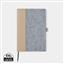 VINGA Albon GRS notesbog i genanvendt filt, grå